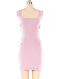 Alaia Lavender Knit Tank Dress Dress